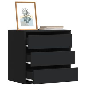 vidaXL Dulap colț cu sertare negru 60x41x58 cm lemn prelucrat