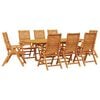 vidaXL Set de masă pentru grădină 9 pcs Maro Lemn Solid de Acacia