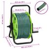 vidaXL Tambur furtun autonom verde set racorduri furtun 0,5" 20 m PVC