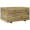 vidaXL Jardinieră de grădină, 90x60x49,5 cm, lemn de pin impregnat