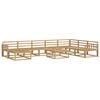 vidaXL Set de canapele de exterior 9 pcs Alb Lemn Solid de Acacia