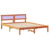 vidaXL Cadru de pat Maroniu cerat 160 x 200 cm Lemn de pin masiv
