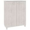 vidaXL Dulap CD-uri &bdquo;HAMAR&rdquo;, gri &icirc;nchis, 85x40x108 cm, lemn masiv pin