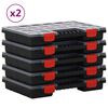 vidaXL Cutii de organizare, 10 buc., 34,5x25x5 cm, polipropilenă