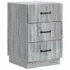 vidaXL Dulap de noapte Sonoma gri 43 x 41 x 63,5 cm Lemn prelucrat