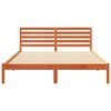 vidaXL Cadru de pat Maroniu cerat 160 x 210 cm Lemn de pin masiv