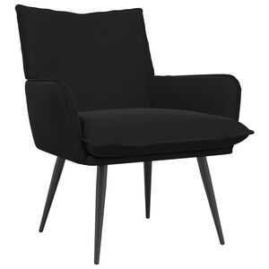 vidaXL Fotoliu Negru Catifea