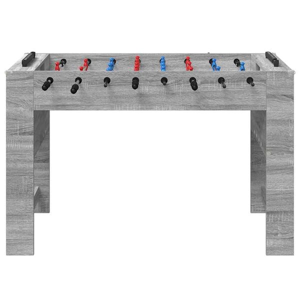 vidaXL Masă de Foosball Sonoma gri 125 x 60,5 x 80 cm Lemn compozit