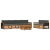 vidaXL Set de canapele de exterior 7 buc. Natural și Antracit
