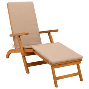 vidaXL Șezlong pliabil și culisant 55 x 146 x 91 cm