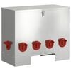 vidaXL Feeder pentru pui Argintiu 60,5 x 29 x 51 cm 25 kg