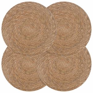 vidaXL Plăci de iarbă de mare 4 buc. natural 100% Iarbă de mare