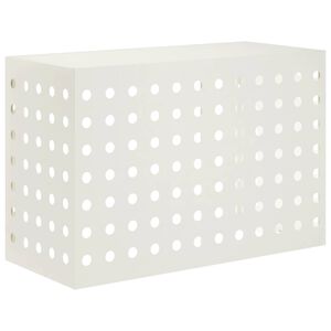 vidaXL Husă pentru aer condiționat Alb 90 x 40 x 60 cm Oțel
