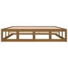 vidaXL Cadru de pat, maro miere, 150x200 cm, lemn masiv King Size