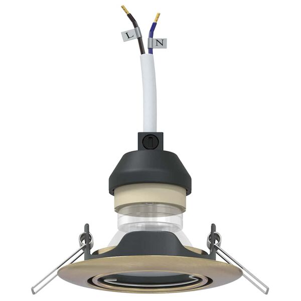 vidaXL Spot 6 pcs Alamă 9 x 9 x 2.5 cm Metal