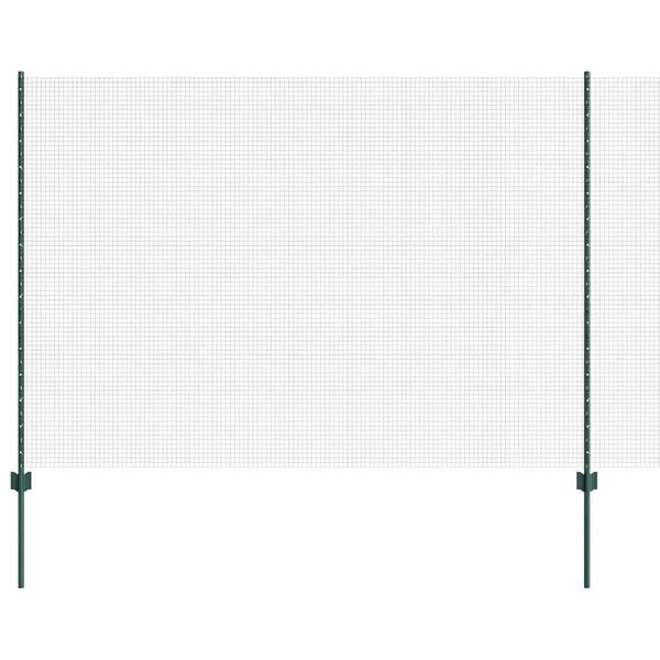 vidaXL Gard cu St&acirc;lp Verde 1,6 x 25 m Oțel și PVC