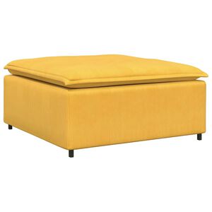 vidaXL Taburet modular pentru canapea, galben deschis, 100x100x48 cm