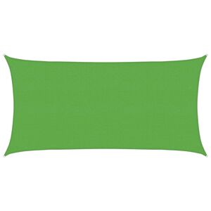 vidaXL P&acirc;nză de umbră 2 x 6 m HDPE Dreptunghiular Verde deschis