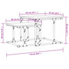 vidaXL Mese suprapuse de cafea, 2 buc, stejar afumat, lemn prelucrat