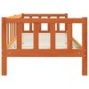 vidaXL Cadru de pat Maroniu cerat 90 x 190 cm Lemn de pin masiv