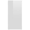 vidaXL Servantă, alb extralucios, 80x36x75 cm, PAL