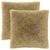 vidaXL Pernă 2 buc. HEERLEN Gri deschis 55 x 55 cm Fleece PV