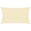 vidaXL P&acirc;nză parasolar, crem, 5 x 8 m, HDPE, 160 g/m&sup2;