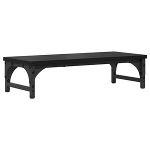vidaXL Suport pentru monitor Stejar Negru 55 x 23 x 14 cm