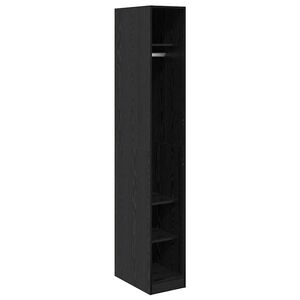 vidaXL Dulap Stejar Negru 30 x 50 x 200 cm Lemn prelucrat