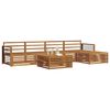 vidaXL Set de canapele de exterior 6 pcs natural