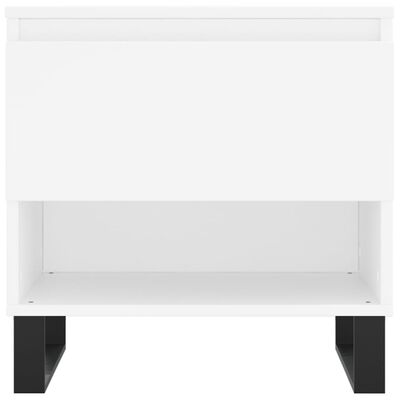 vidaXL Măsuță de cafea, alb, 50x46x50 cm, lemn prelucrat