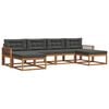 vidaXL Set de canapele de exterior 6 buc. Natural și Antracit