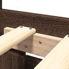 vidaXL Cadru de pat cu tăblie stejar maro 200x200 cm lemn prelucrat