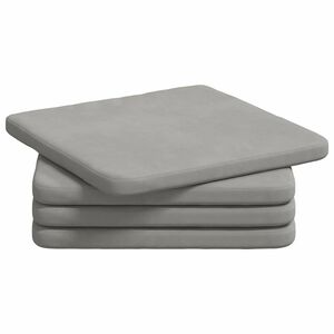 vidaXL Perne de Șezut 4 pcs Gri deschis 40 x 40 x 3 cm