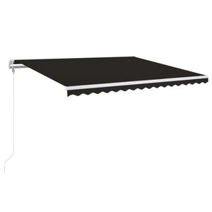 vidaXL Copertină retractabilă automat, antracit, 450x350 cm