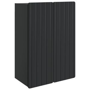 vidaXL Dulap montat pe perete Negru 66 x 34,5 x 92 cm Lemn prelucrat