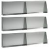 vidaXL Zid de sprijin 6 buc. 80 x 12 x 50 cm Oțel Galvanizat Argintiu