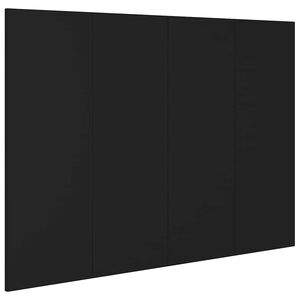 vidaXL Tăblie de pat, negru, 120x1,5x80 cm, lemn prelucrat
