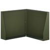 vidaXL Zid de sprijin 50 x 50 x 30 cm Oțel Verde măsliniu