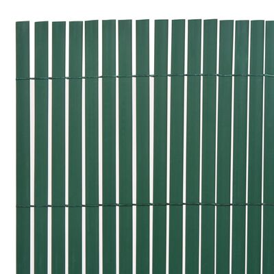 vidaXL Gard pentru grădină cu 2 fețe, verde, 90x400 cm
