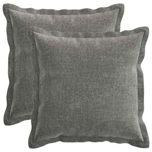 vidaXL Husă pentru pernă 2 buc. HOUTEN Gri &icirc;nchis 30 x 30 cm