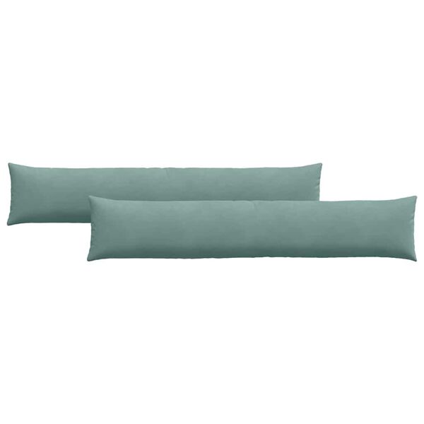 vidaXL Perne pentru canapea 2 pcs Verde Mării 200 x 40 cm