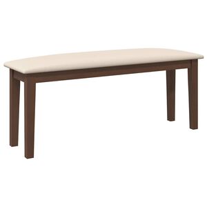 vidaXL Bancă 110 cm maro din lemn masiv cauciuc