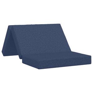vidaXL Canapea Pat Pliabilă 80 x 67 x 45 cm albastru