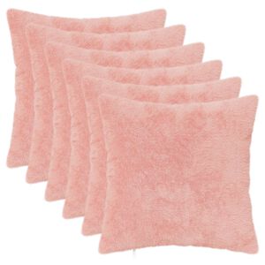 vidaXL Husă pentru pernă 6 buc. HEERLEN Roz 30 x 30 cm