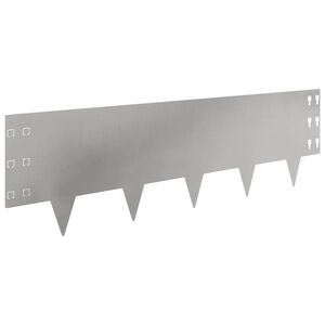 vidaXL Margine pentru gazon 20 pcs 100 x 30 cm Oțel Argintiu