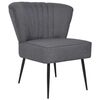 vidaXL Scaun cocktail, gri &icirc;nchis, material textil