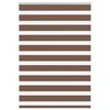 vidaXL Jaluzea tip zebra maro lățime țesătură 100,9 cm poliester