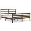 vidaXL Cadru de pat, maro miere, 140x190 cm, lemn masiv de pin