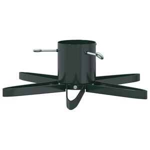 vidaXL Suport pentru brad de Crăciun 1.73 Verde 50 x 50 x 15,5 cm Oțel